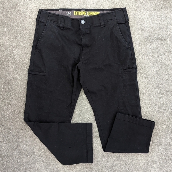 LEE performance series extreme comfort straight fit black jeans waist 36 x 29 - Picture 1 of 13